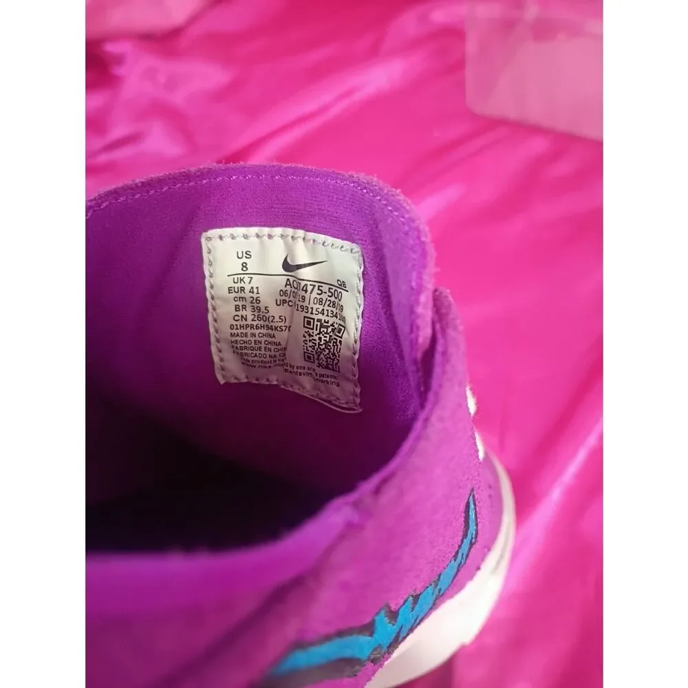 Nike Mens SZ 8 SB Zoom Shoe Stefan Janoski Canvas RM Vivid Purple Skate Suede .